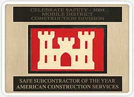 Safe Subcontractor of the Year Award
